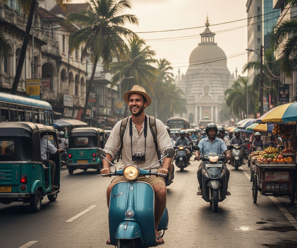 Location d'un scooter à Colombo
