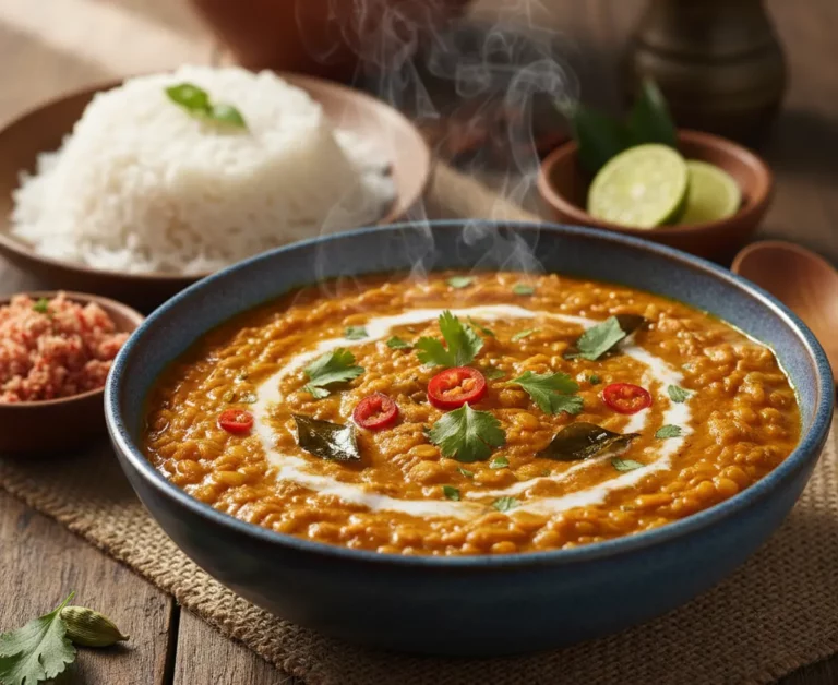 Dhal curry du Sri Lanka : recette authentique du parippu au lait de coco
