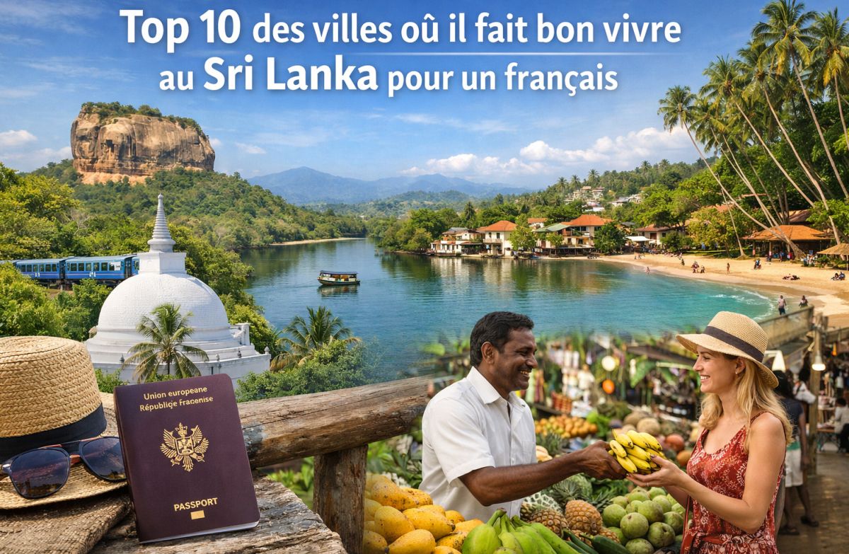 Top 10 des villes où il fait bon vivre au Sri Lanka pour un français